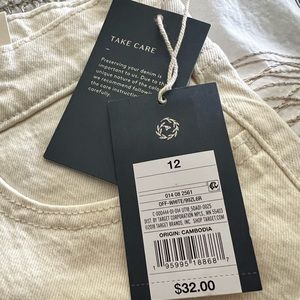 White jeans from Target. Never worn, tags on.